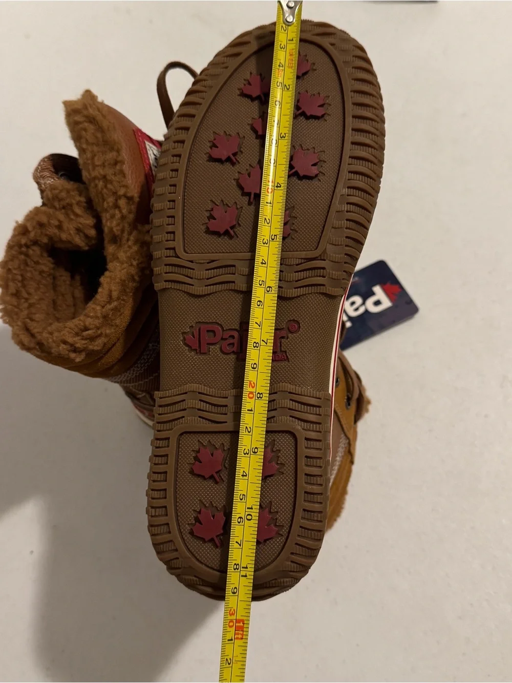 Pajar Canada Waterproof SNOW Brown Leather Boots WATERPROOF Size 10-10.5 (43)